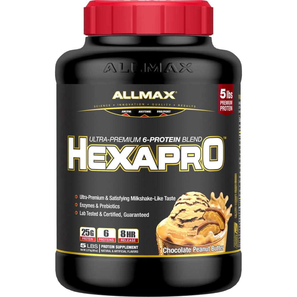 AllMax HexaPro Sustained Release Protein 5 lbs 665553228563- The Supplement Warehouse Pte Ltd