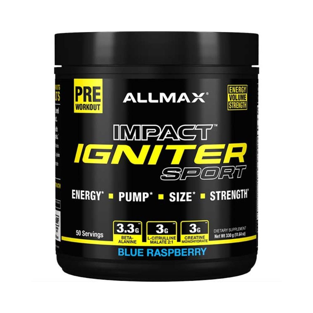 AllMax Igniter Sport Pre Workout 50srv (Exp May 2025) Hardened – The ...