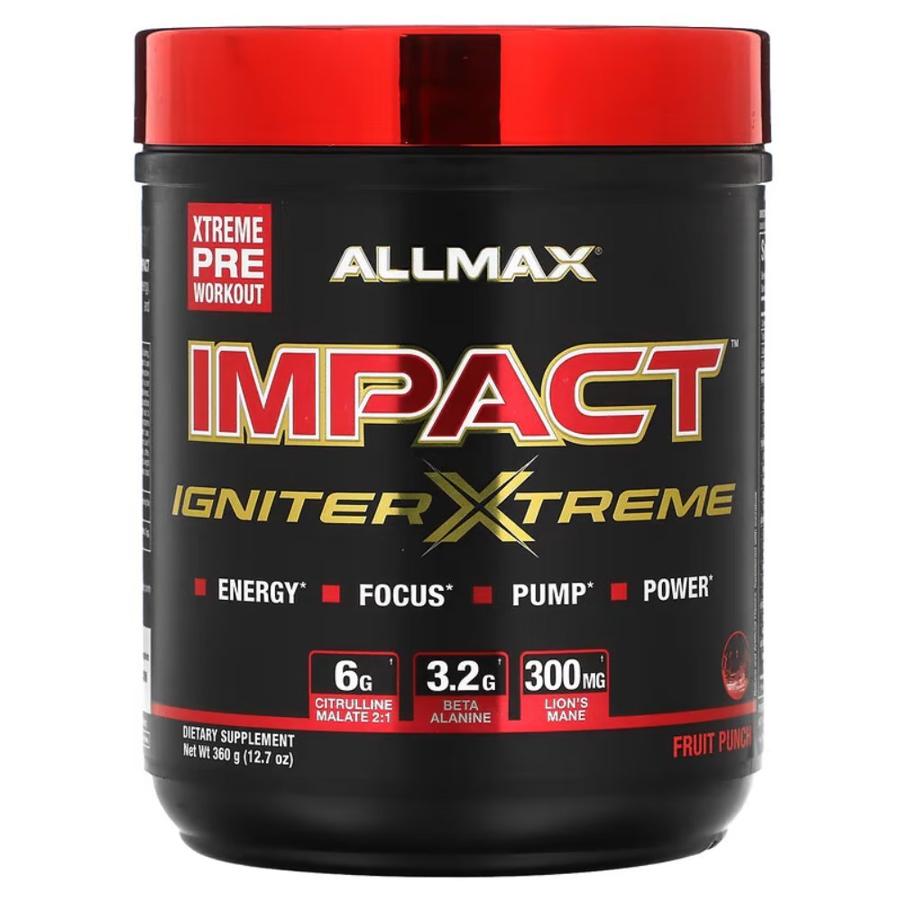AllMax IMPACT Igniter XTREME Pre-Workout 40 srv 665553229324- The Supplement Warehouse Pte Ltd