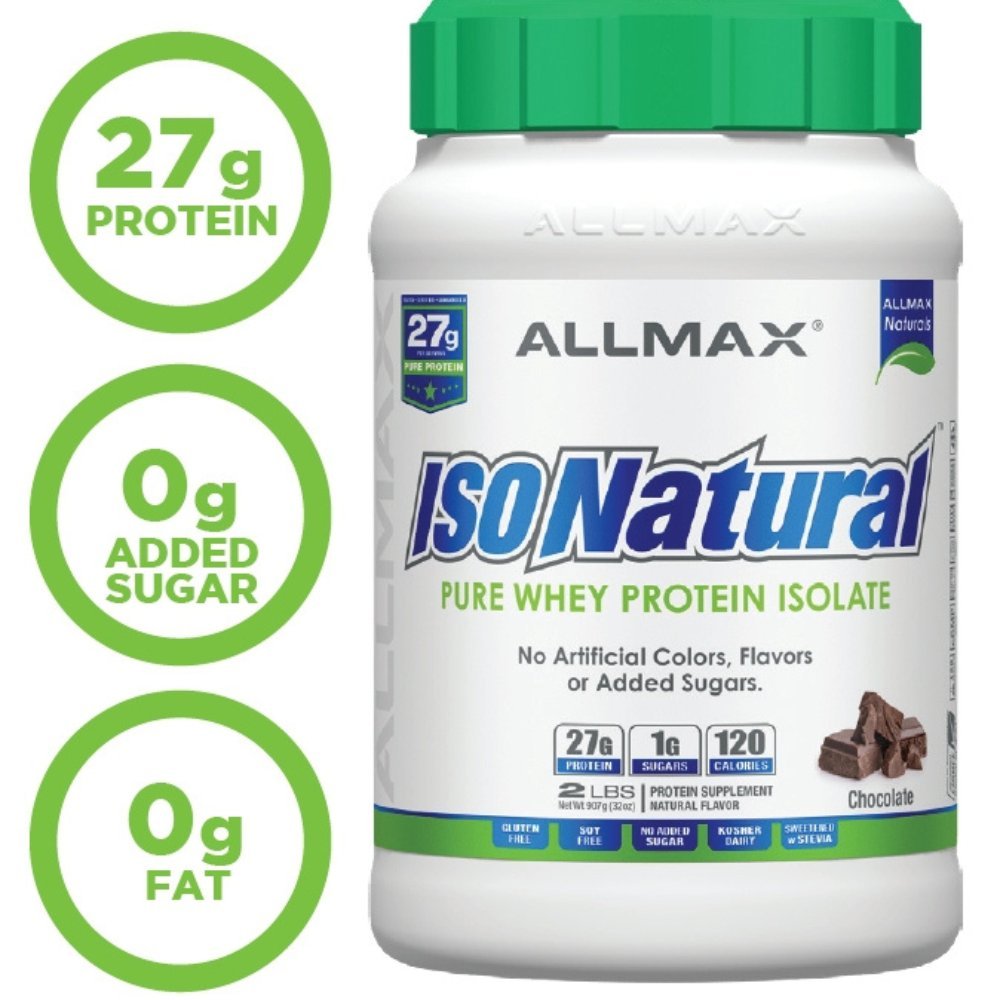 AllMax IsoNatural Whey Protein Isolate 2 lbs 665553121925- The Supplement Warehouse Pte Ltd