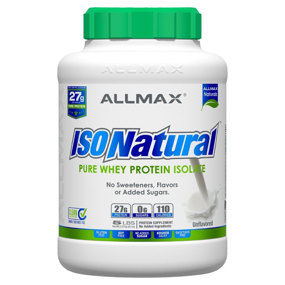 AllMax IsoNatural Whey Protein Isolate 5 lbs 665553121956- The Supplement Warehouse Pte Ltd