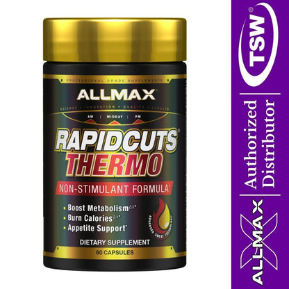 AllMax Rapid Cuts Thermo Non-Stim Fat Burner 60 capsules 665553229294- The Supplement Warehouse Pte Ltd