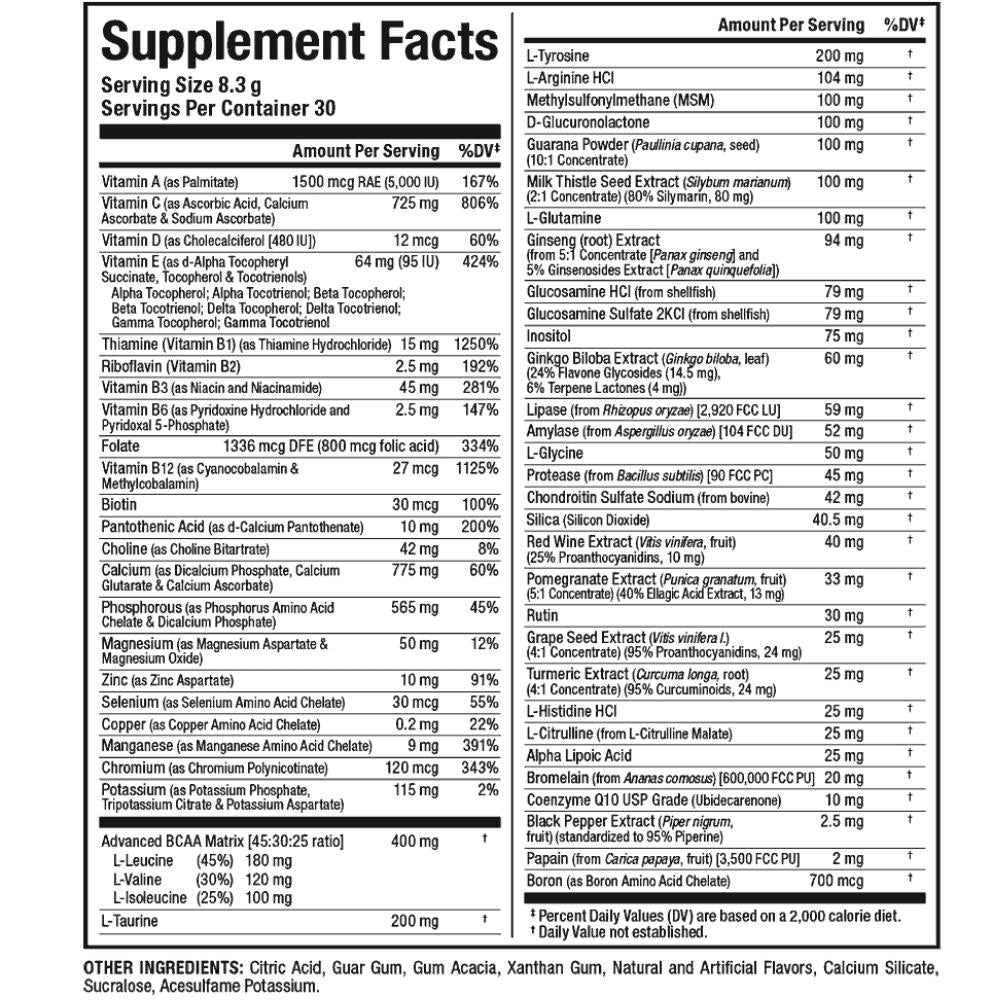 AllMax Vitastack Multi-Function Nutrients & Multi-Vitamin Powder 30 servings 665553228945- The Supplement Warehouse Pte Ltd