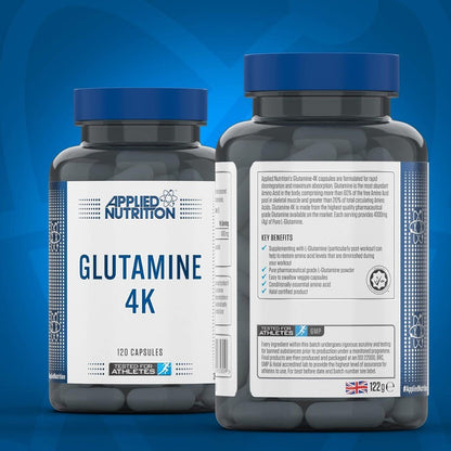 Applied Glutamine 4K (HALAL) 120 veg caps 634158635809- The Supplement Warehouse Pte Ltd