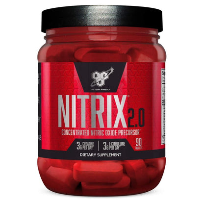 BSN Nitrix 2.0 Concentrated Nitric Oxide Precursor 5060245609456x- The Supplement Warehouse Pte Ltd