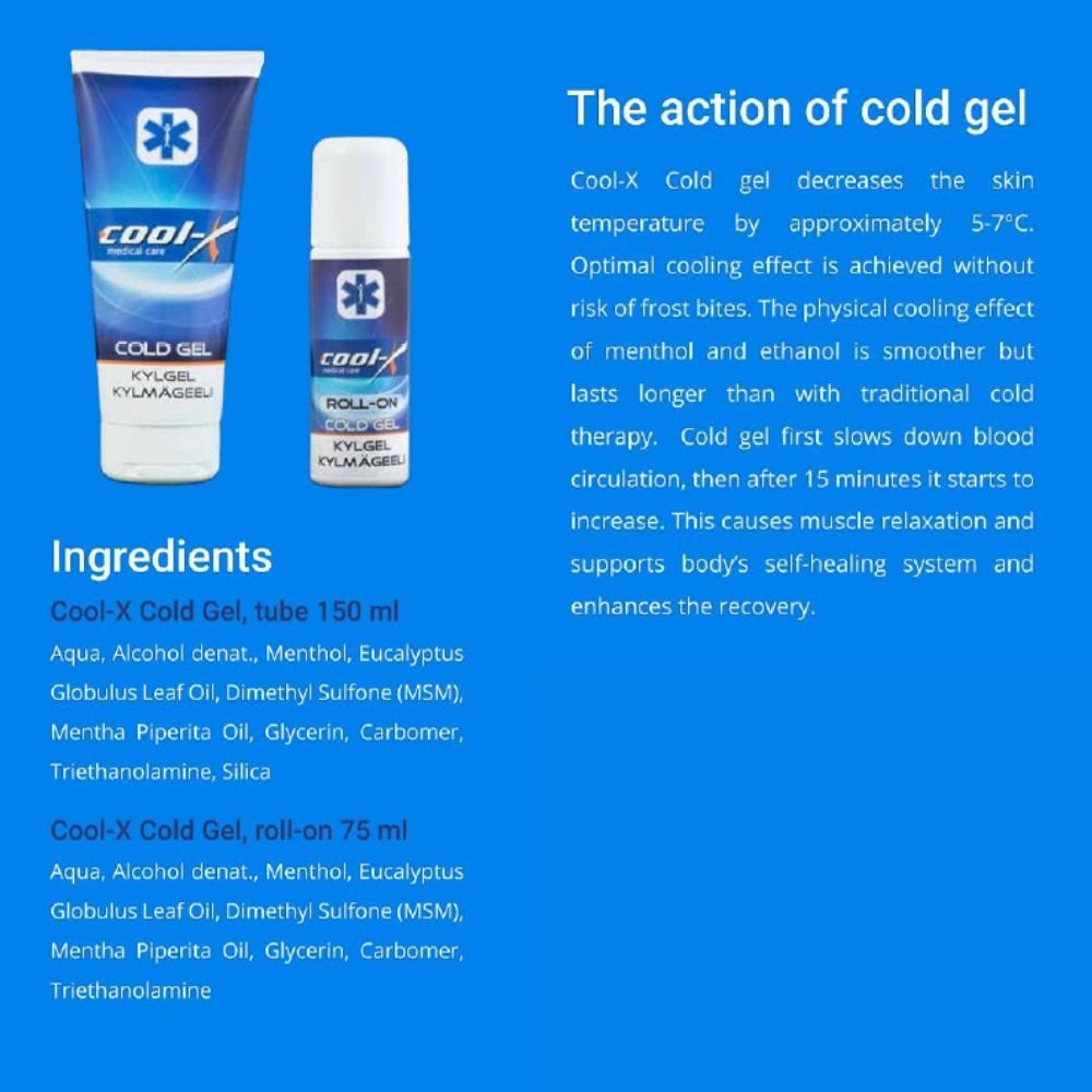Cool-X Roll On 75 ml 6430019200506- The Supplement Warehouse Pte Ltd