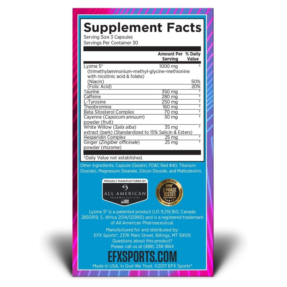 EFX Sports Lyzme 5 Lipid Metabolizer 737190003596- The Supplement Warehouse Pte Ltd