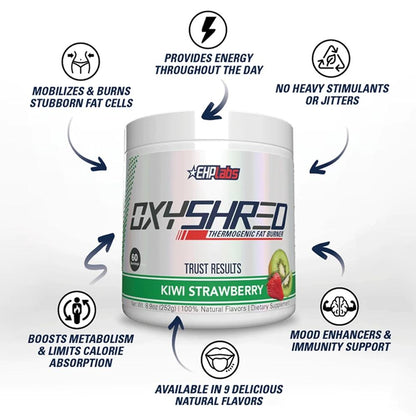 EHP Labs OxyShred Thermogenic Fat Burner 60 servings 858221007250- The Supplement Warehouse Pte Ltd