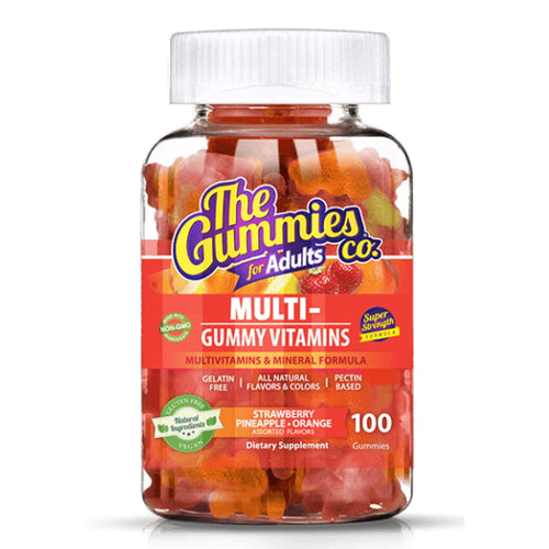 The Gummies Co Multivitamin 100 Gummies Strawberry, Pineapple & Orange