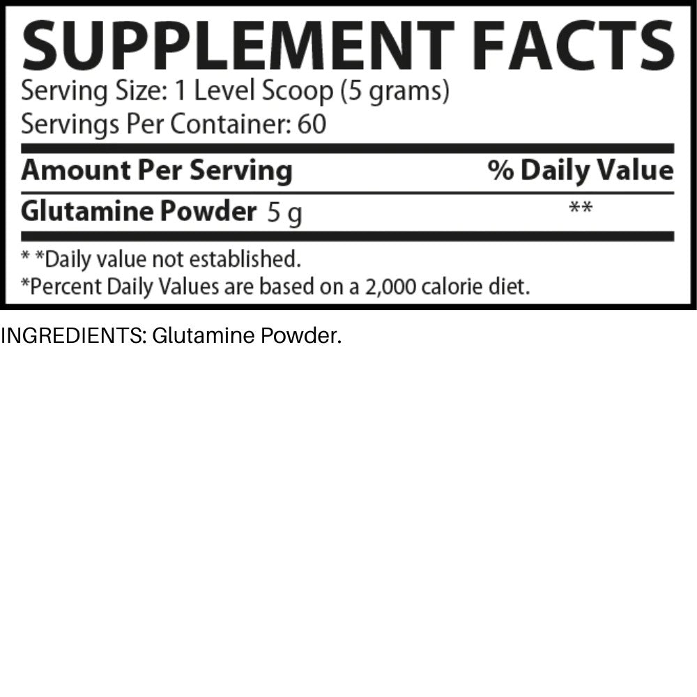 Muscle Rulz Micronized Glutamine 300g 854636008189- The Supplement Warehouse Pte Ltd