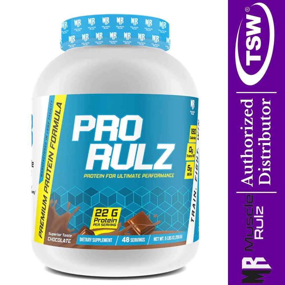 Muscle Rulz Pro Rulz Protein 5lbs (48 scoops, per scoop 22g Protein