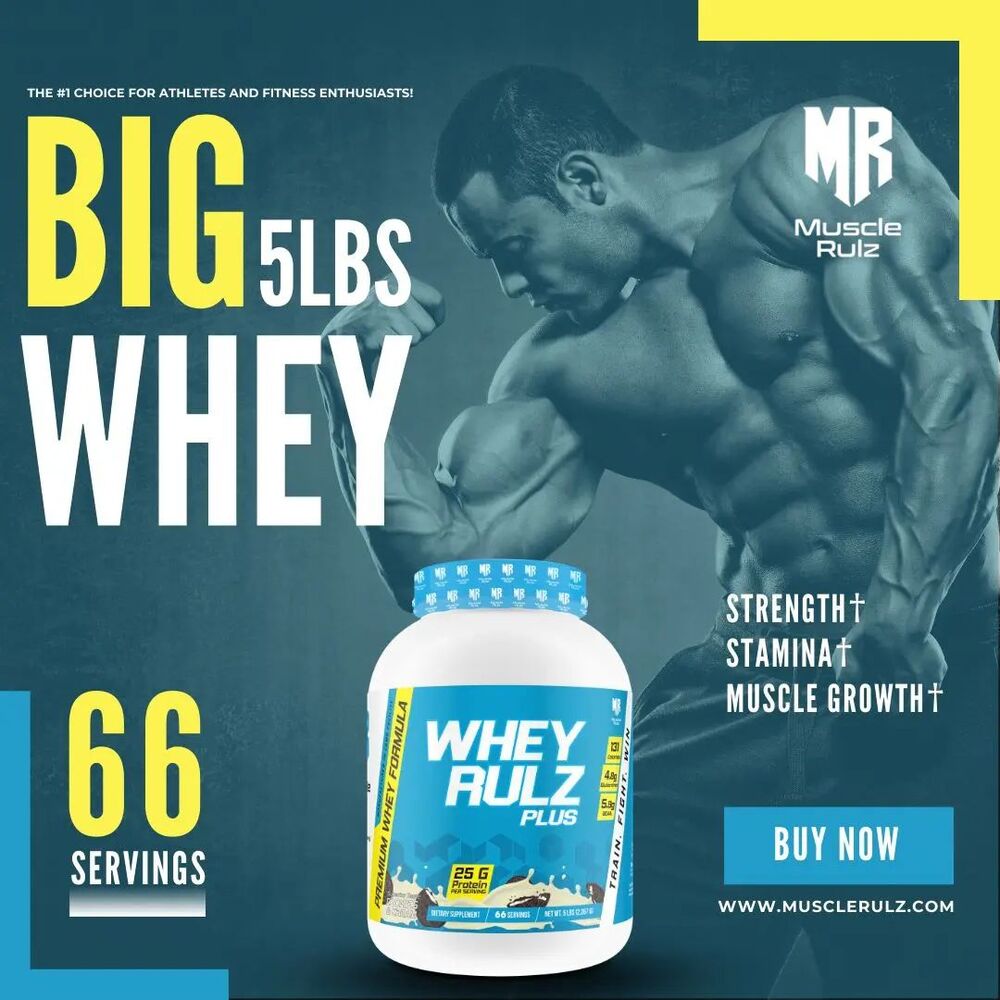 Muscle Rulz Whey Rulz PLUS Protein 5lbs 66srv 850050888000- The Supplement Warehouse Pte Ltd