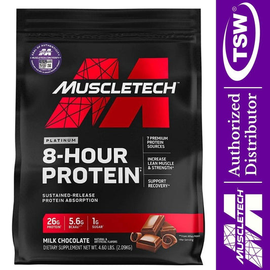 MuscleTech 8-Hour Protein 4.6 lbs 631656703528- The Supplement Warehouse Pte Ltd
