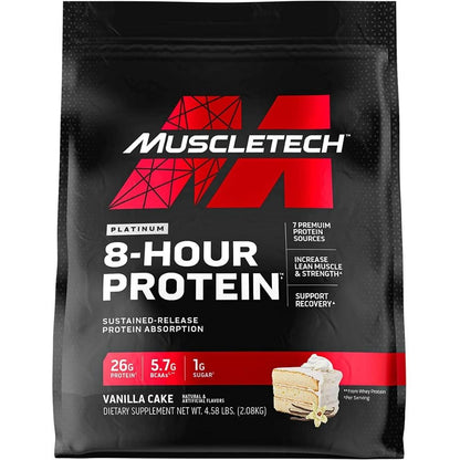 MuscleTech 8-Hour Protein 4.6 lbs 631656703535- The Supplement Warehouse Pte Ltd