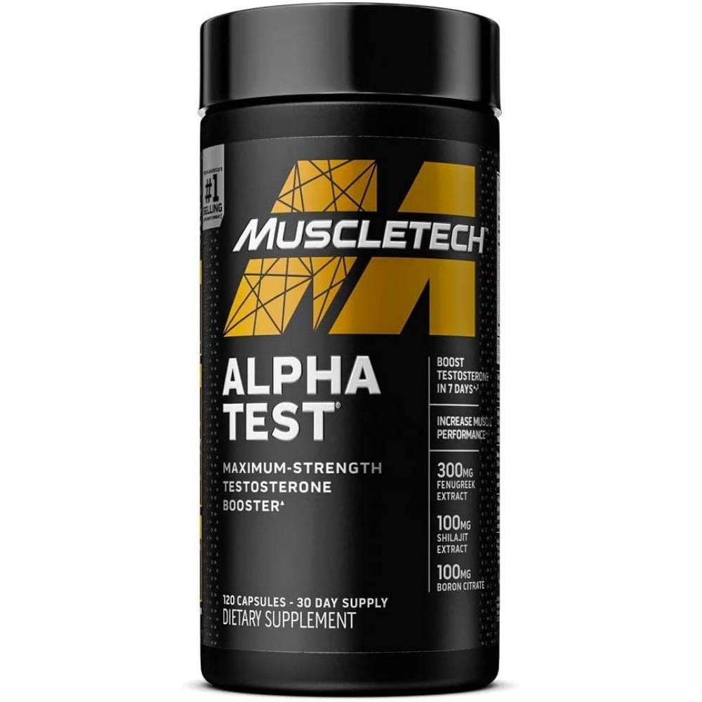 MuscleTech Alpha Test 120 caps 631656606768- The Supplement Warehouse Pte Ltd