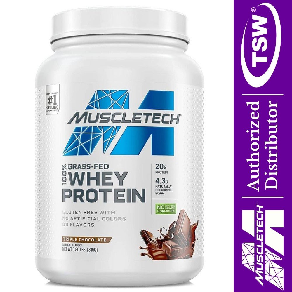 MuscleTech Grass Fed Whey Protein 1.8 lbs 23 srv 631656715965- The Supplement Warehouse Pte Ltd