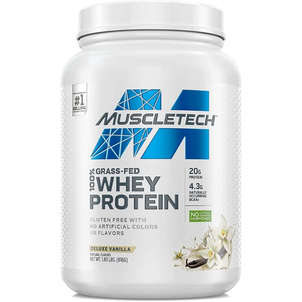 MuscleTech Grass Fed Whey Protein 1.8 lbs 23 srv 631656715972- The Supplement Warehouse Pte Ltd