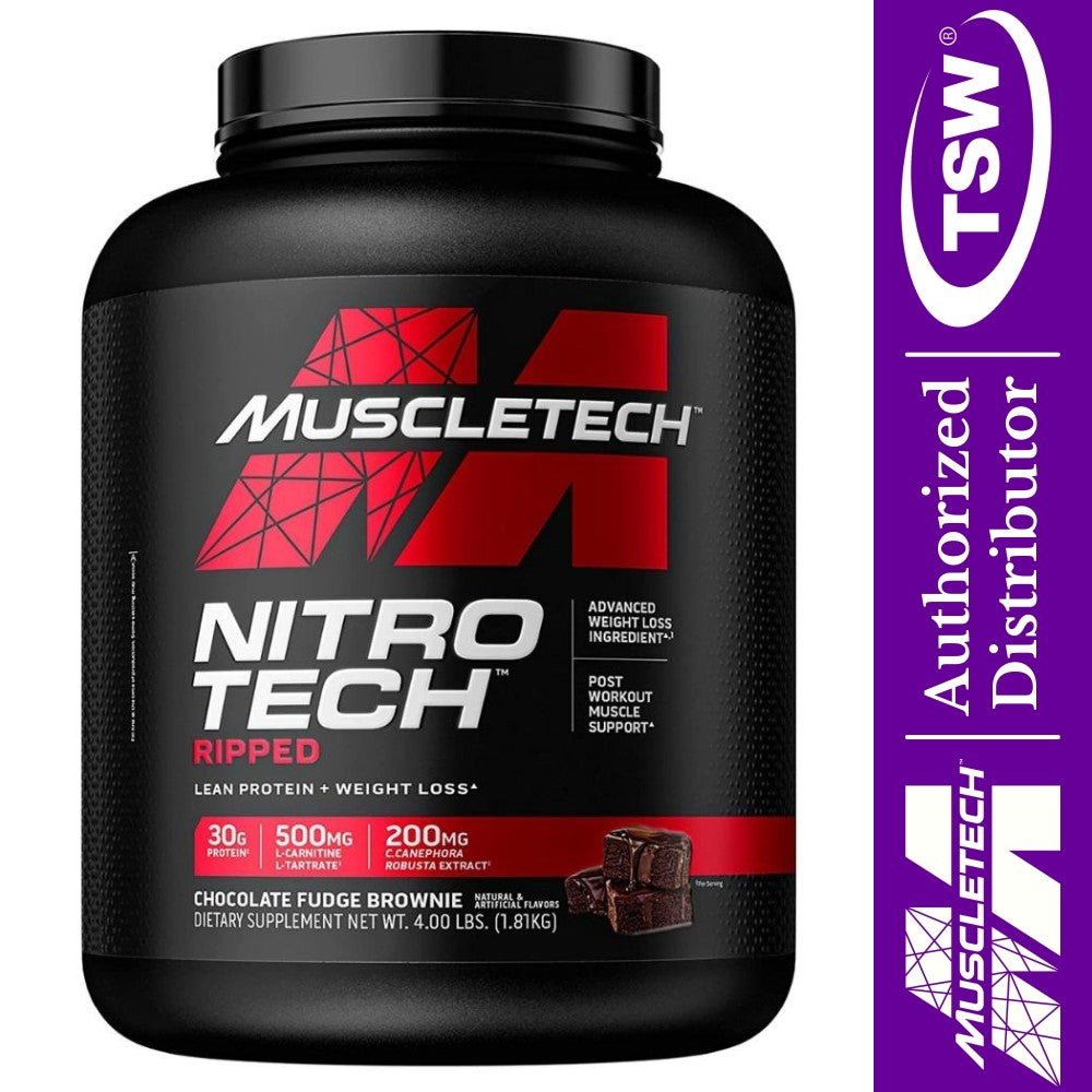 MuscleTech Nitro Tech Ripped 4 lbs 631656709568- The Supplement Warehouse Pte Ltd