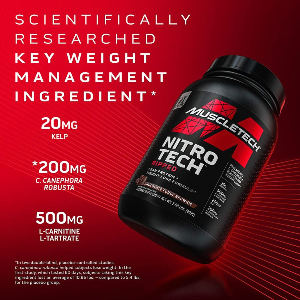 MuscleTech Nitro Tech Ripped 4 lbs 631656709575- The Supplement Warehouse Pte Ltd