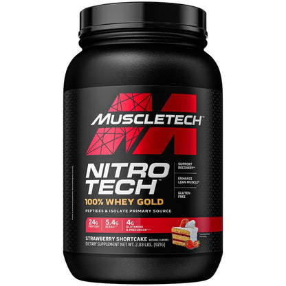 MuscleTech Nitro Tech Whey Gold 2 lbs 631656710465- The Supplement Warehouse Pte Ltd