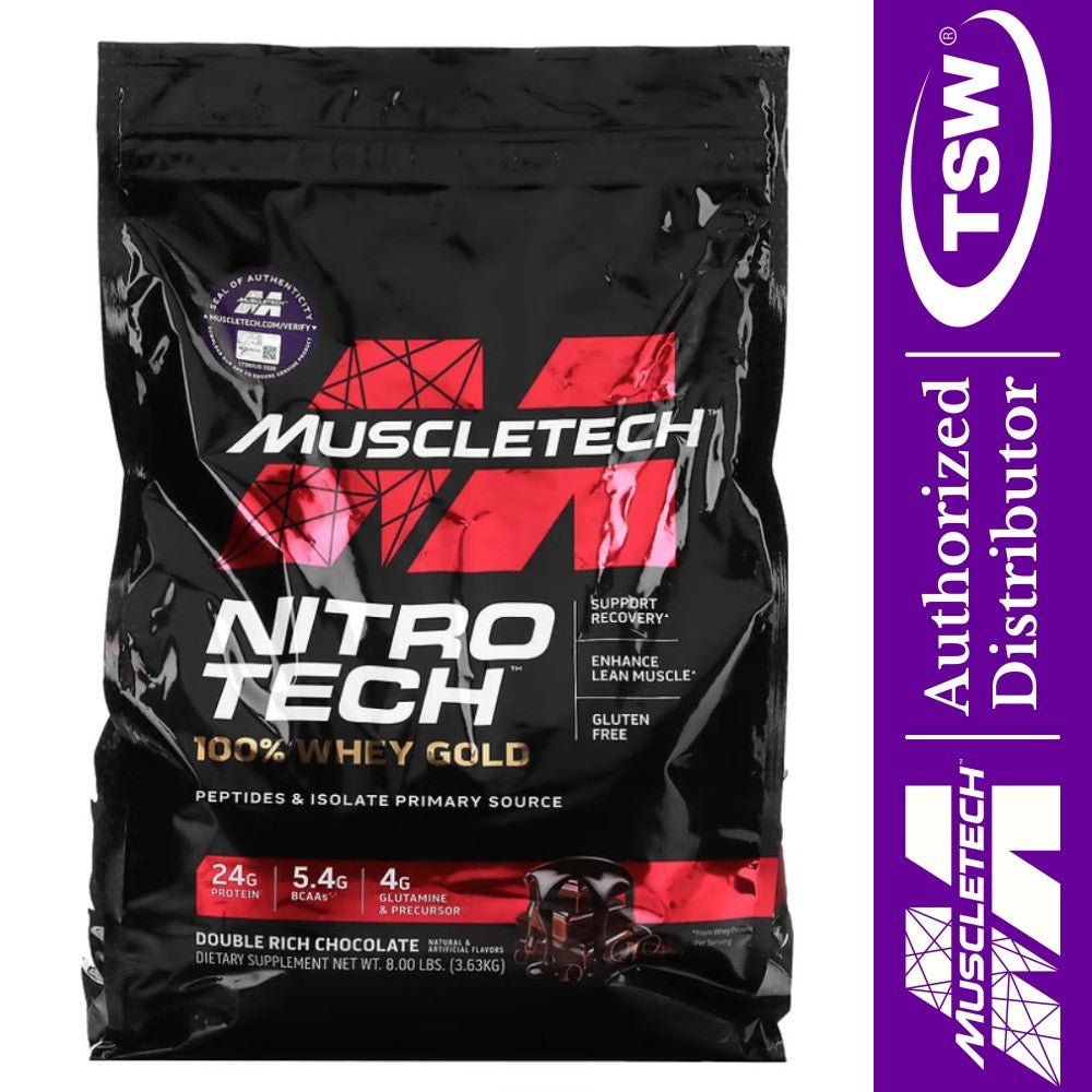 MuscleTech Nitro Tech Whey Gold 8 lbs 631656711813- The Supplement Warehouse Pte Ltd