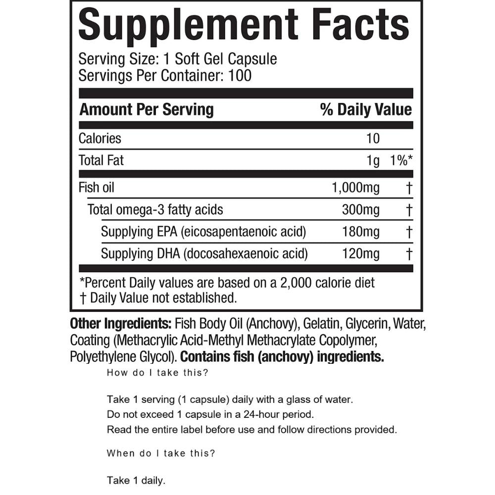 MuscleTech Omega Fish Oil 100 softgel 631656604481- The Supplement Warehouse Pte Ltd