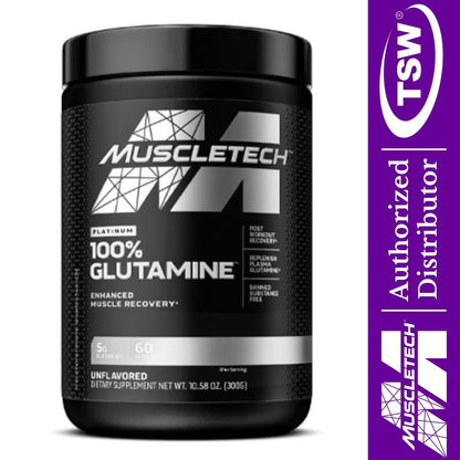MuscleTech Platinum 100% Glutamine 631656705706- The Supplement Warehouse Pte Ltd