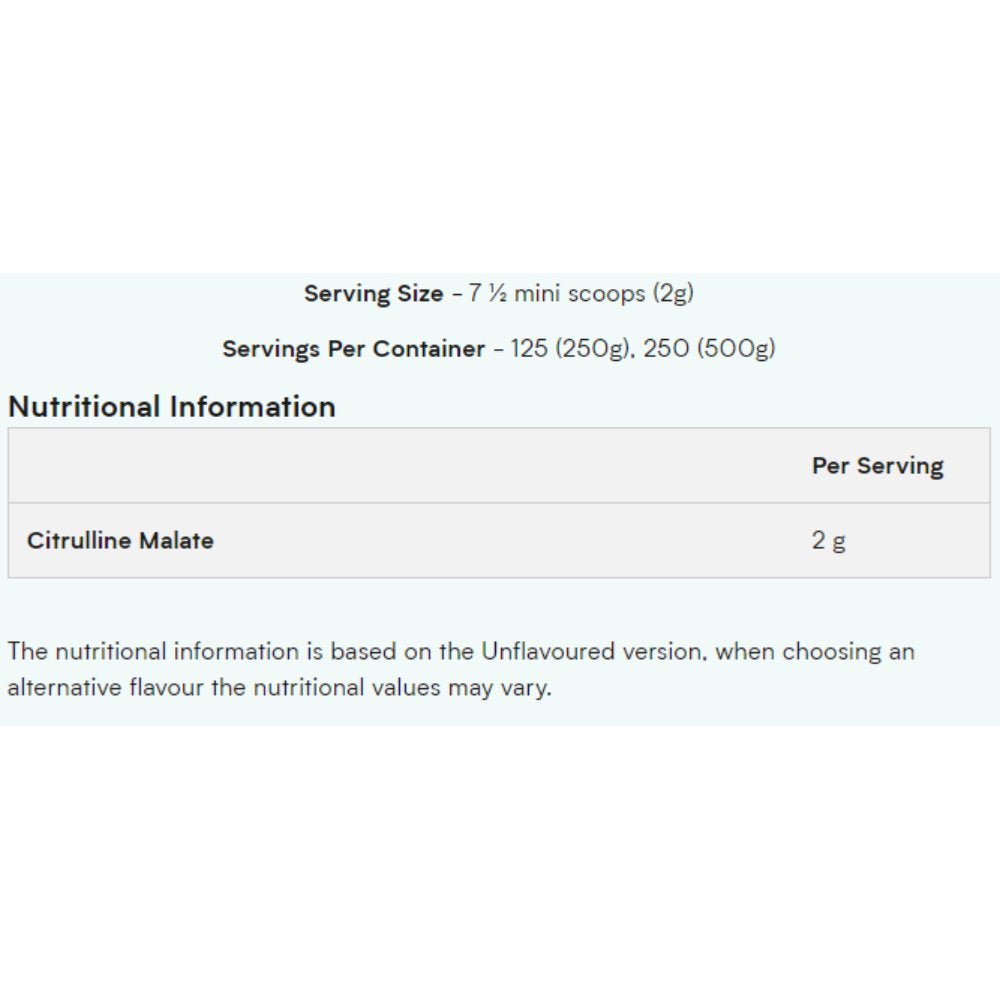 MyProtein Citrulline Malate 250g 5055534303306- The Supplement Warehouse Pte Ltd