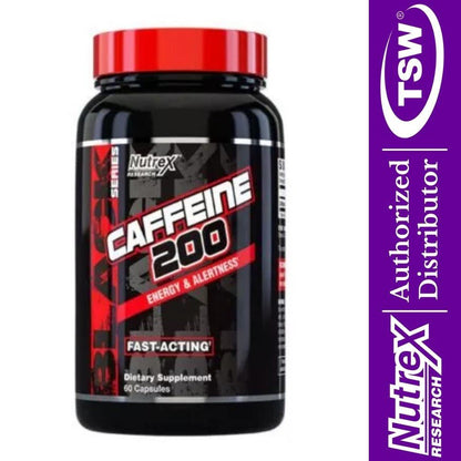 Nutrex Caffeine 200 (9147) 60 veg cap 850026029147- The Supplement Warehouse Pte Ltd