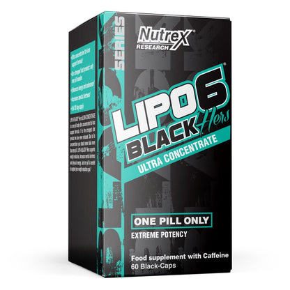 Nutrex Lipo6 Black Hers (0073) 60 veg cap 853237000073- The Supplement Warehouse Pte Ltd