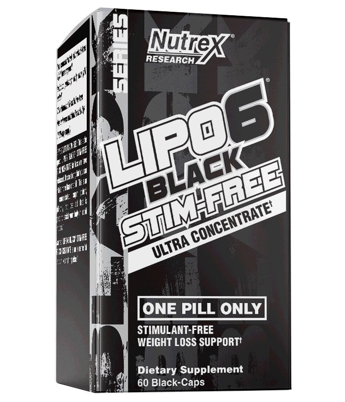 Nutrex Lipo6 Black Stim Free (7818) 60 veg cap 859400007818- The Supplement Warehouse Pte Ltd