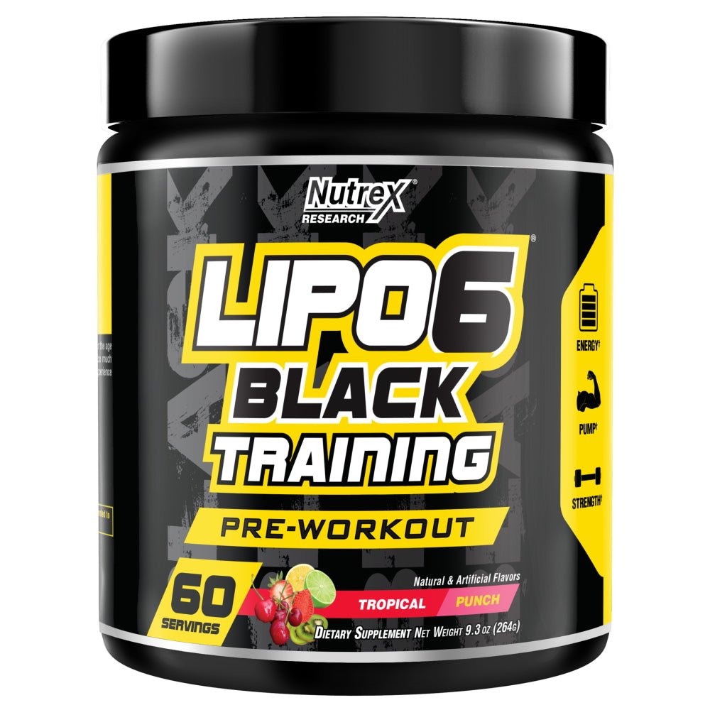 Nutrex Lipo6 Black Training Pre-Workout 60 servings 850005755630- The Supplement Warehouse Pte Ltd