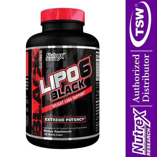 Nutrex Lipo6 Black Weight Loss Support (6983) 120 veg caps 857839006983- The Supplement Warehouse Pte Ltd