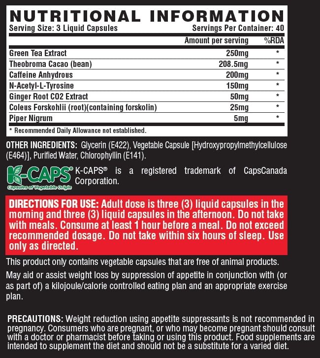 Nutrex Lipo6 Black Weight Loss Support (6983) 120 veg caps 857839006983- The Supplement Warehouse Pte Ltd
