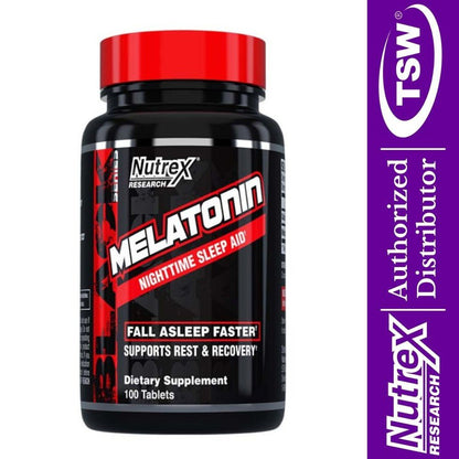 Nutrex Melatonin Nighttime Sleep Aid 100 veg cap 850026029550- The Supplement Warehouse Pte Ltd