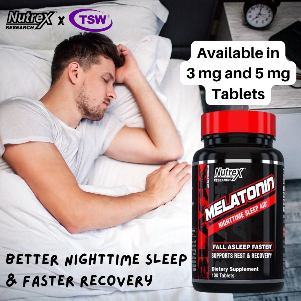 Nutrex Melatonin Nighttime Sleep Aid 100 veg cap 850026029550- The Supplement Warehouse Pte Ltd