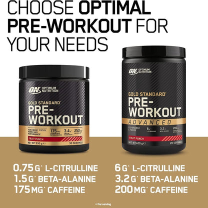 Optimum Nutrition Gold Standard Pre Workout Advanced 420g 5060751992592- The Supplement Warehouse Pte Ltd