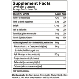MuscleTech Pro Clinical Hydroxycut Non-Stimulant 72 Rapid Release Capsules