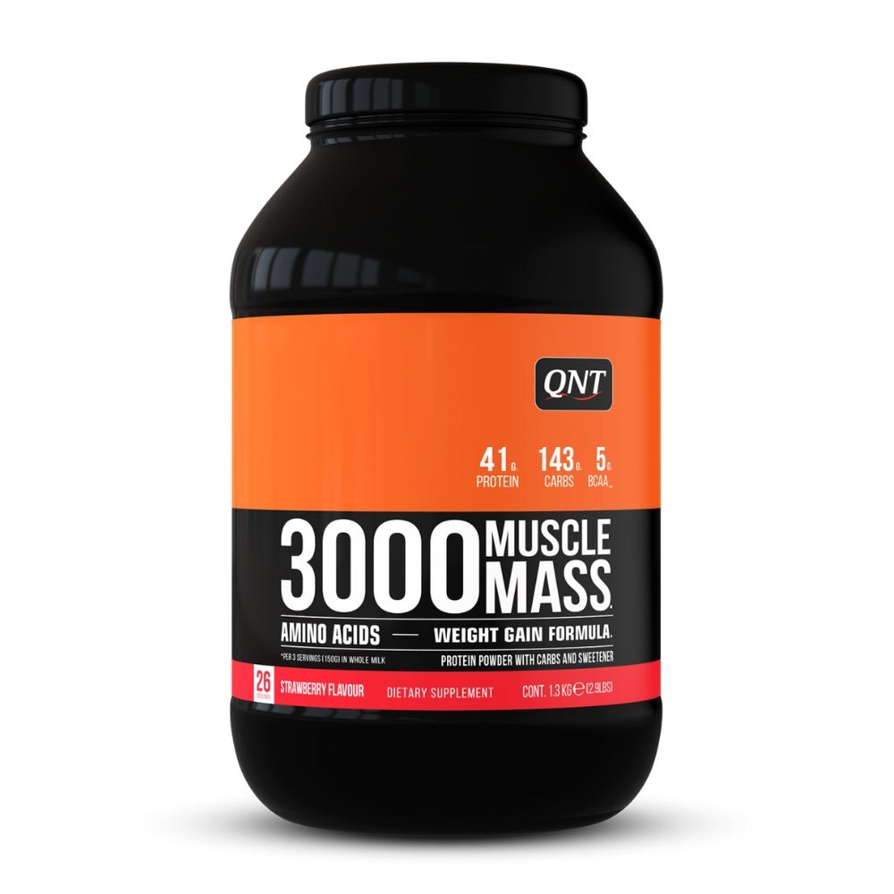 QNT 3000 Muscle Mass Gainer 26srv 1.3 kg 5425002400248- The Supplement Warehouse Pte Ltd