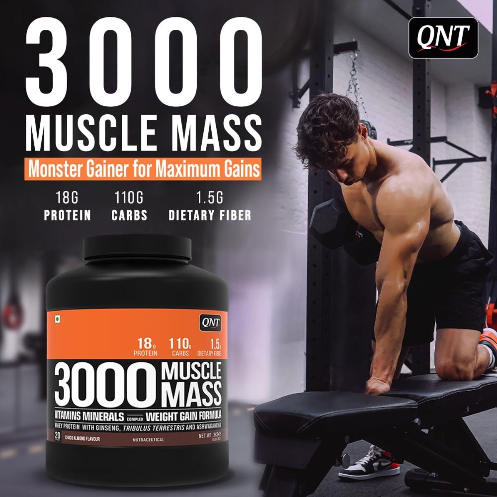 QNT 3000 Muscle Mass Gainer 26srv 1.3 kg 5425002400248- The Supplement Warehouse Pte Ltd