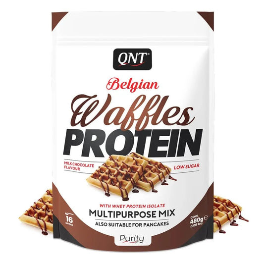QNT Belgian Waffles Protein Multi Purpose Mix 30srv 480g 5425002408800- The Supplement Warehouse Pte Ltd