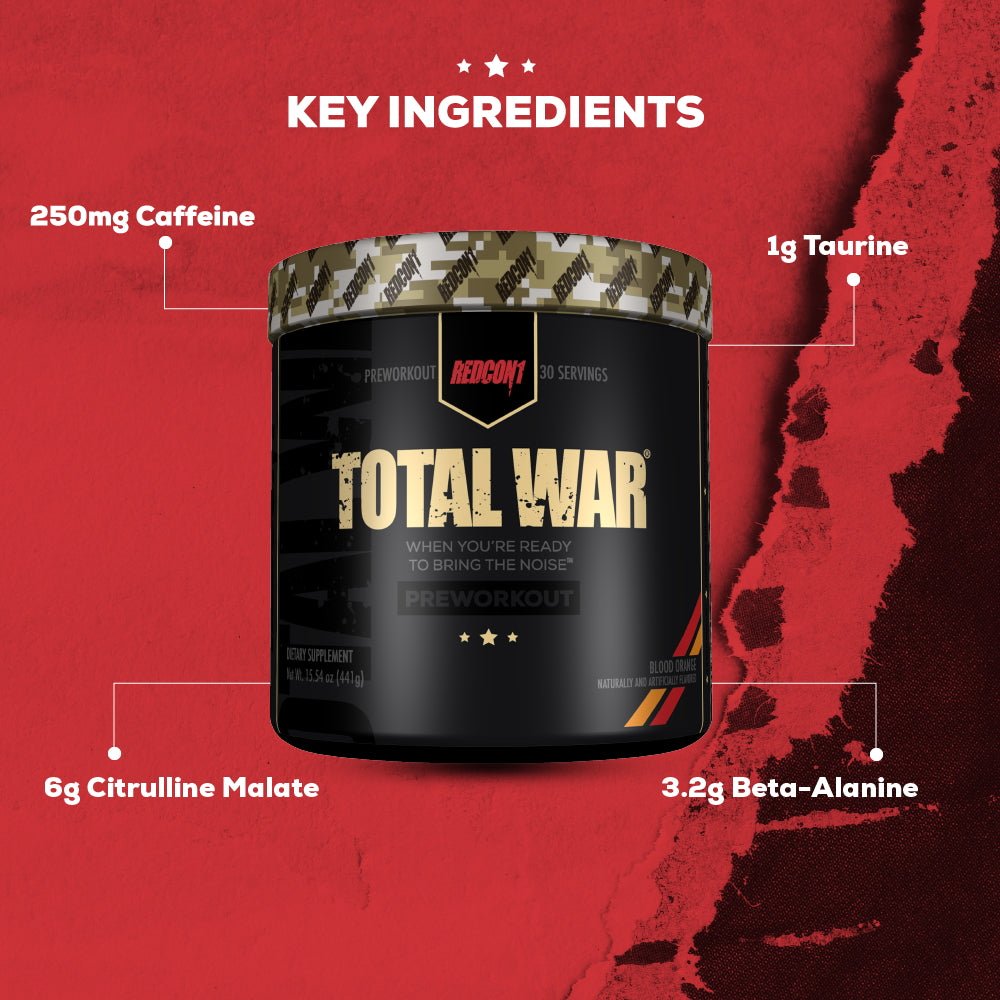 RedCon1 Total War (Pre-Workout) 30 srv 078928266365- The Supplement Warehouse Pte Ltd