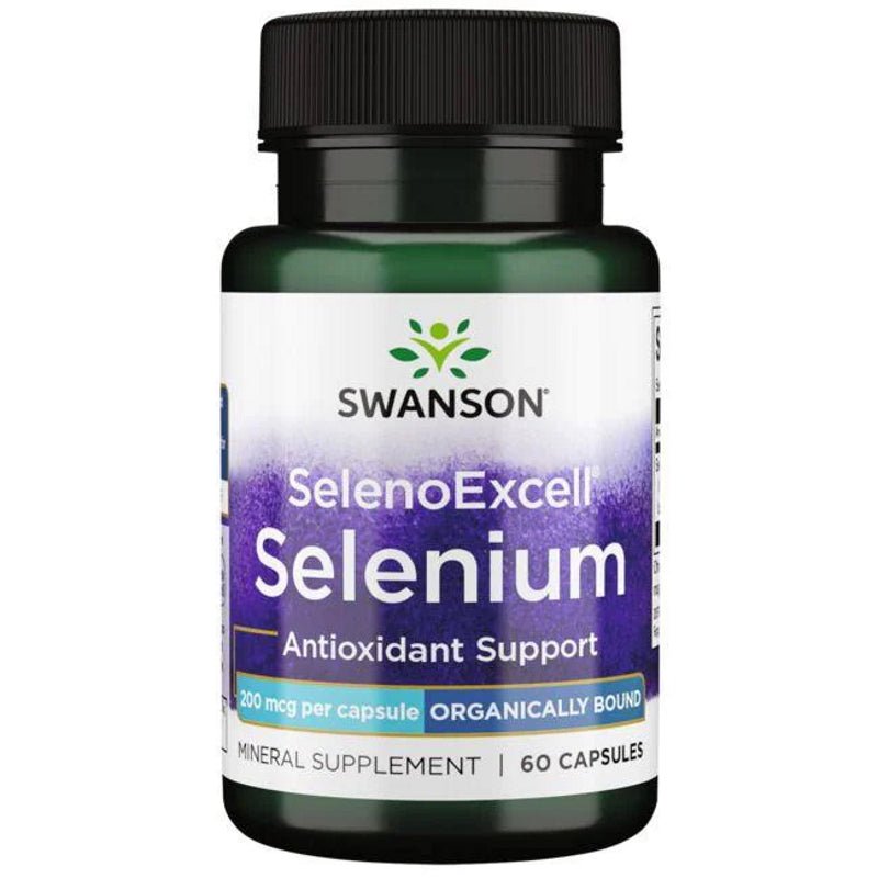 Swanson Selenoexcell Selenium 200 mcg 60 Caps 087614020860- The Supplement Warehouse Pte Ltd