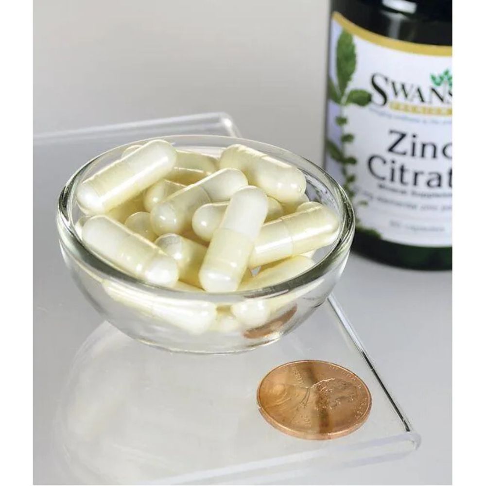 Swanson Zinc Citrate 50 mg 60 Caps 087614113746- The Supplement Warehouse Pte Ltd