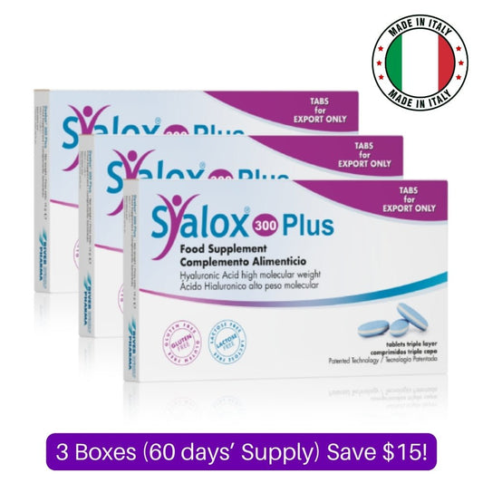 Syalox 300 Plus Joint Relief 20 Tablets 3 Box Bundle (60 days' supply) - The Supplement Warehouse Pte Ltd