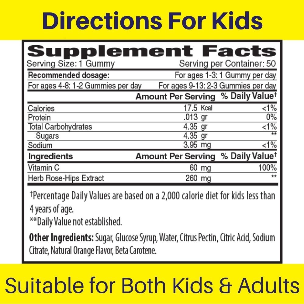 The Gummies Co Vitamin C Orange Slices for Kids 50 Gummies Orange 639738166377- The Supplement Warehouse Pte Ltd
