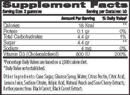 The Gummies Co Vitamin D 100 Gummies Peach & Sour Cherry 639738166414- The Supplement Warehouse Pte Ltd