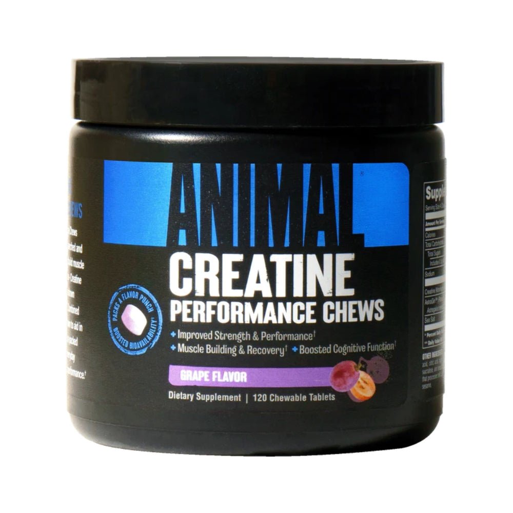 Universal Nutrition Creatine Chews 120 Chewable Tablets x11/25 039442033321- The Supplement Warehouse Pte Ltd