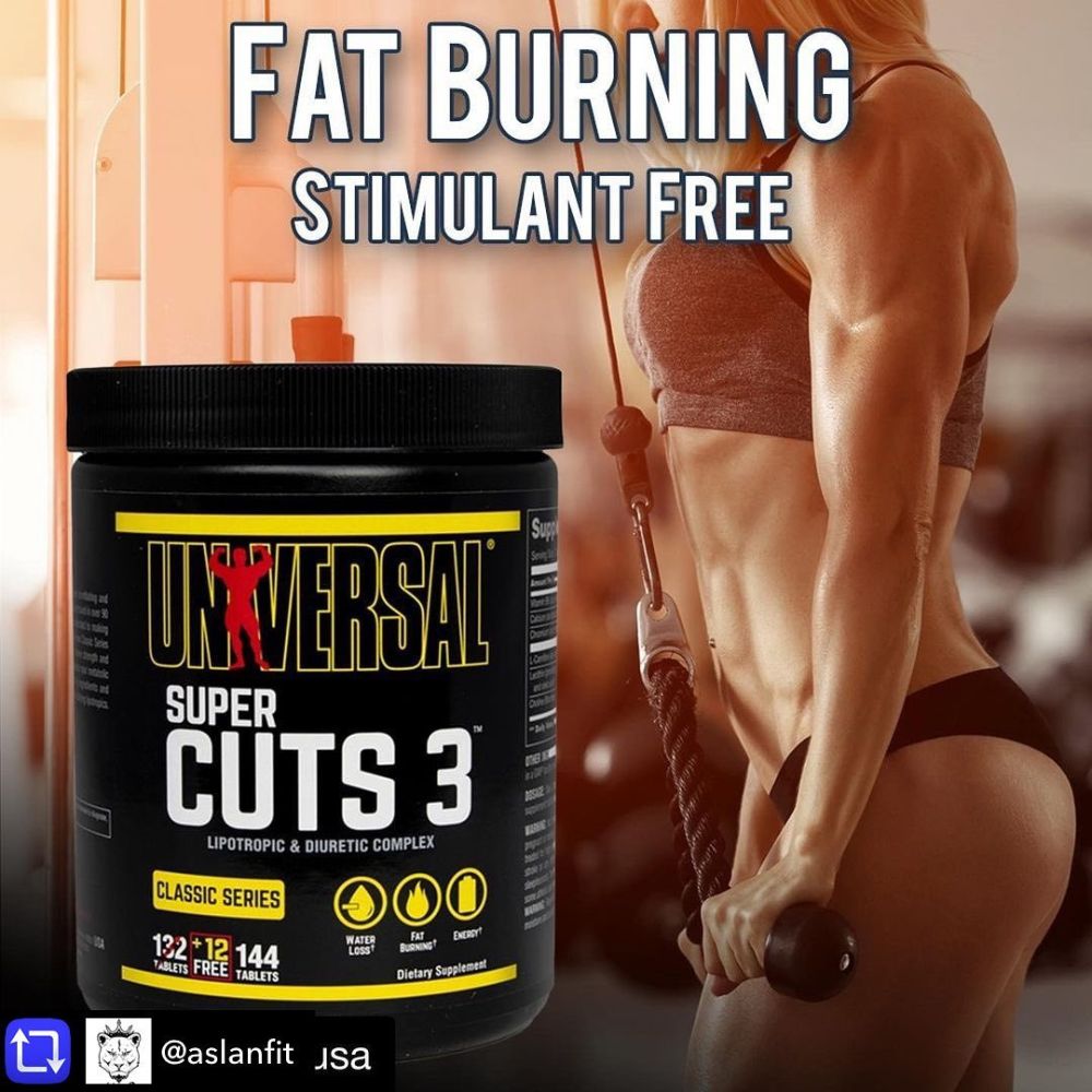 Universal Nutrition Super Cuts 3 144 tablets x07/25 039442060624- The Supplement Warehouse Pte Ltd